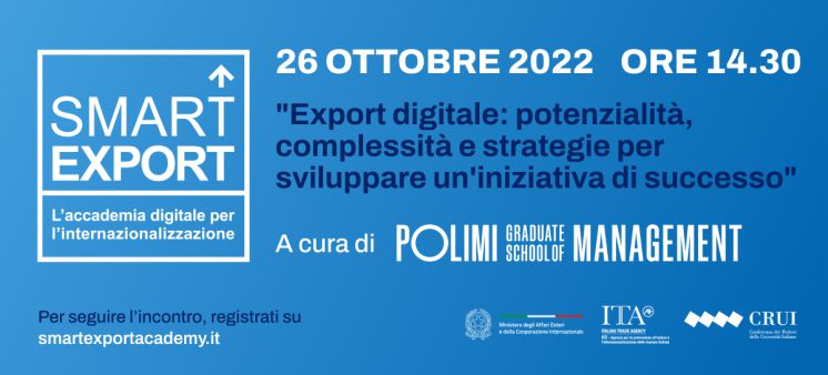 Export digitale: potenzialità, complessità e strategie