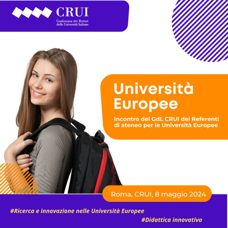 European Universities – Incontro Gruppo di lavoro CRUI 8 maggio 2024