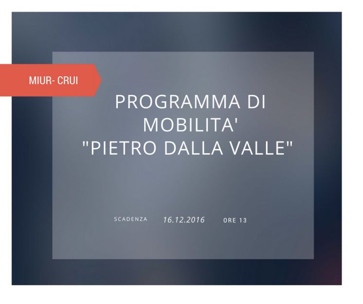 Programma di mobilità “PIETRO DELLA VALLE”